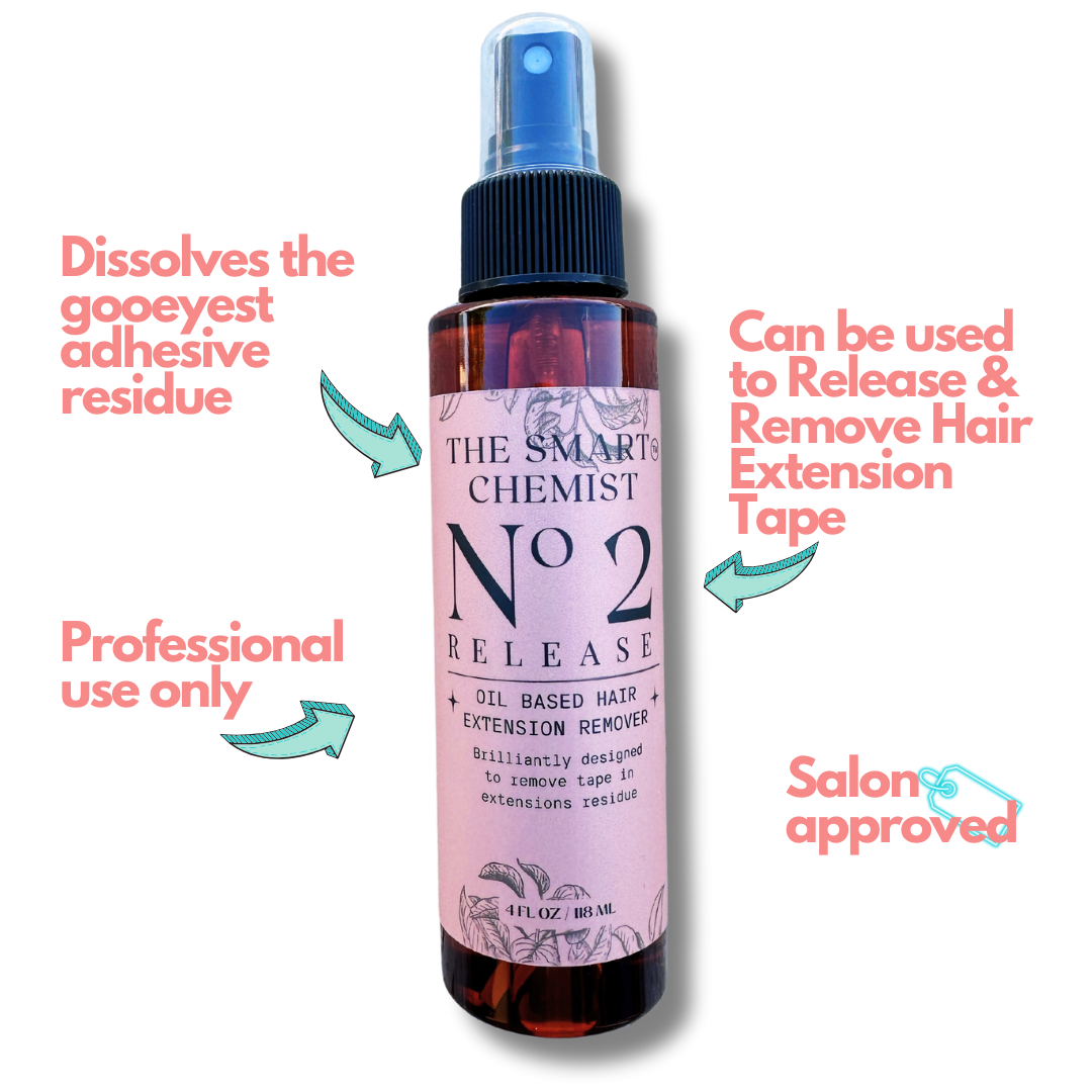 No 2 Hair Extension and Residue Remover for Tape In, Keratin, Quick Weave Hair Extensions 4 oz