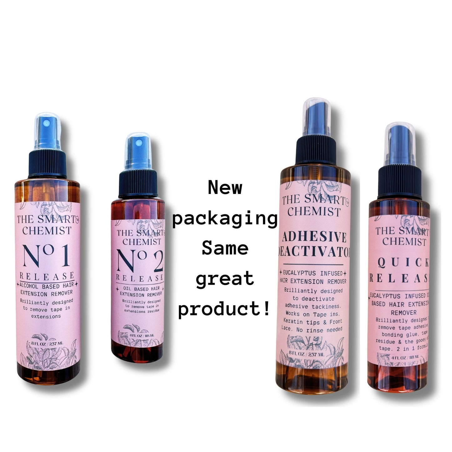 Release & Retape Remover Kit for Tape In, Keratin, Quick Weave and Front Lace Wig Hair Extensions