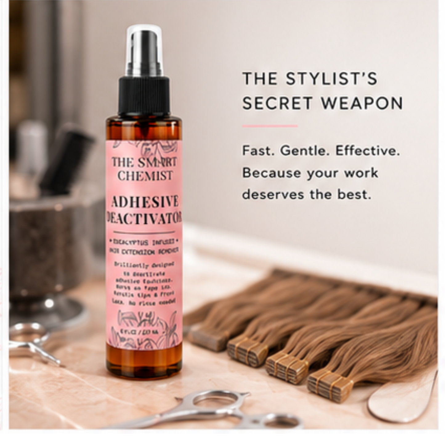 Adhesive Deactivator Remover for Tape In Hair Extensions 8 oz