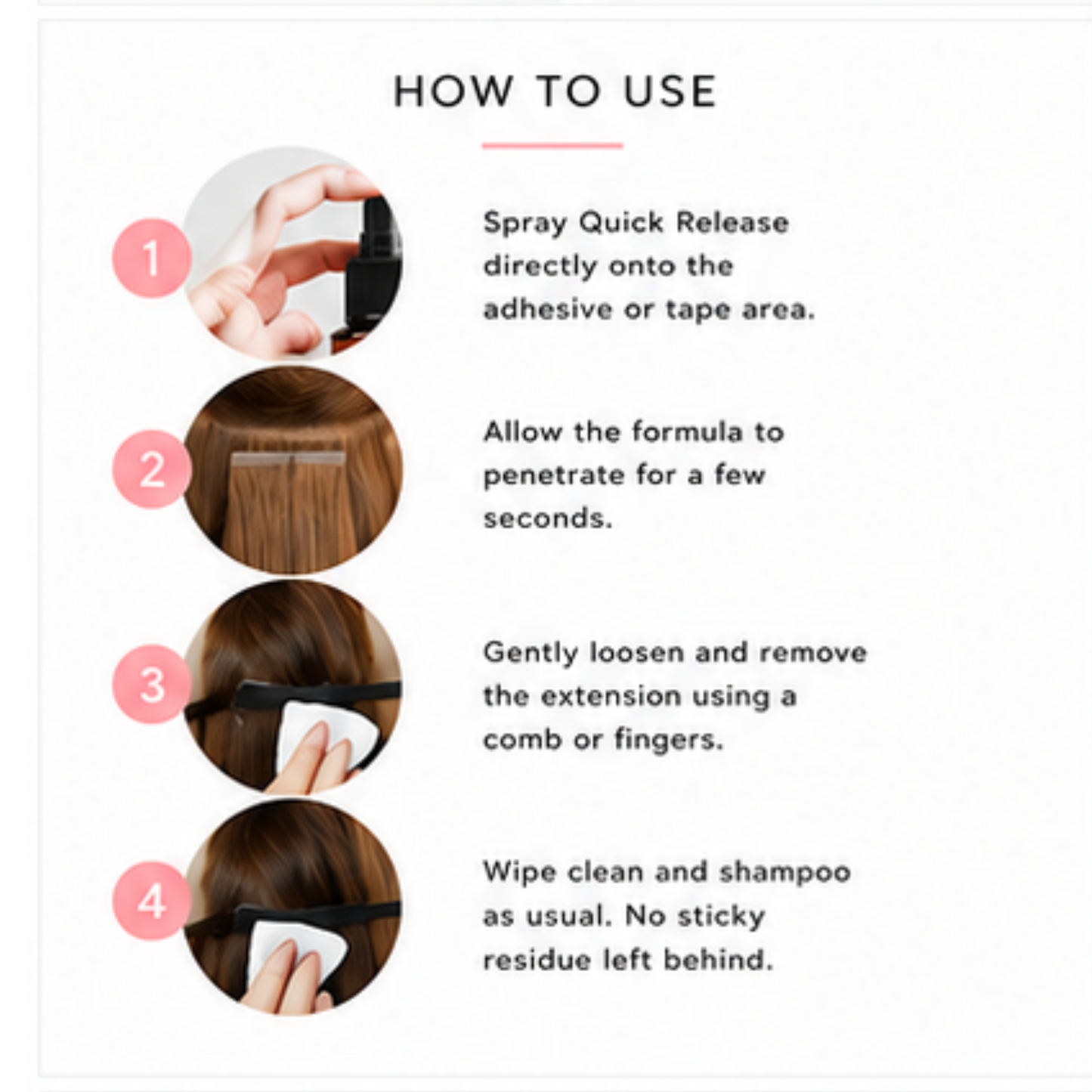Adhesive Deactivator Remover for Tape In Hair Extensions 8 oz