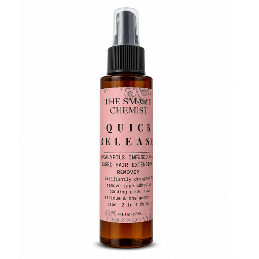 Quick Release Hair Extension and Residue Remover for Tape In, Quick Weave Hair Extensions 4 oz 2 in 1 formula